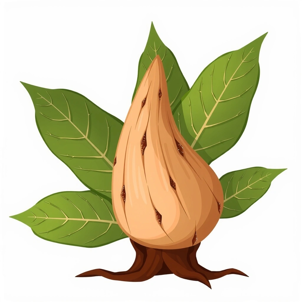 Maca root illustration