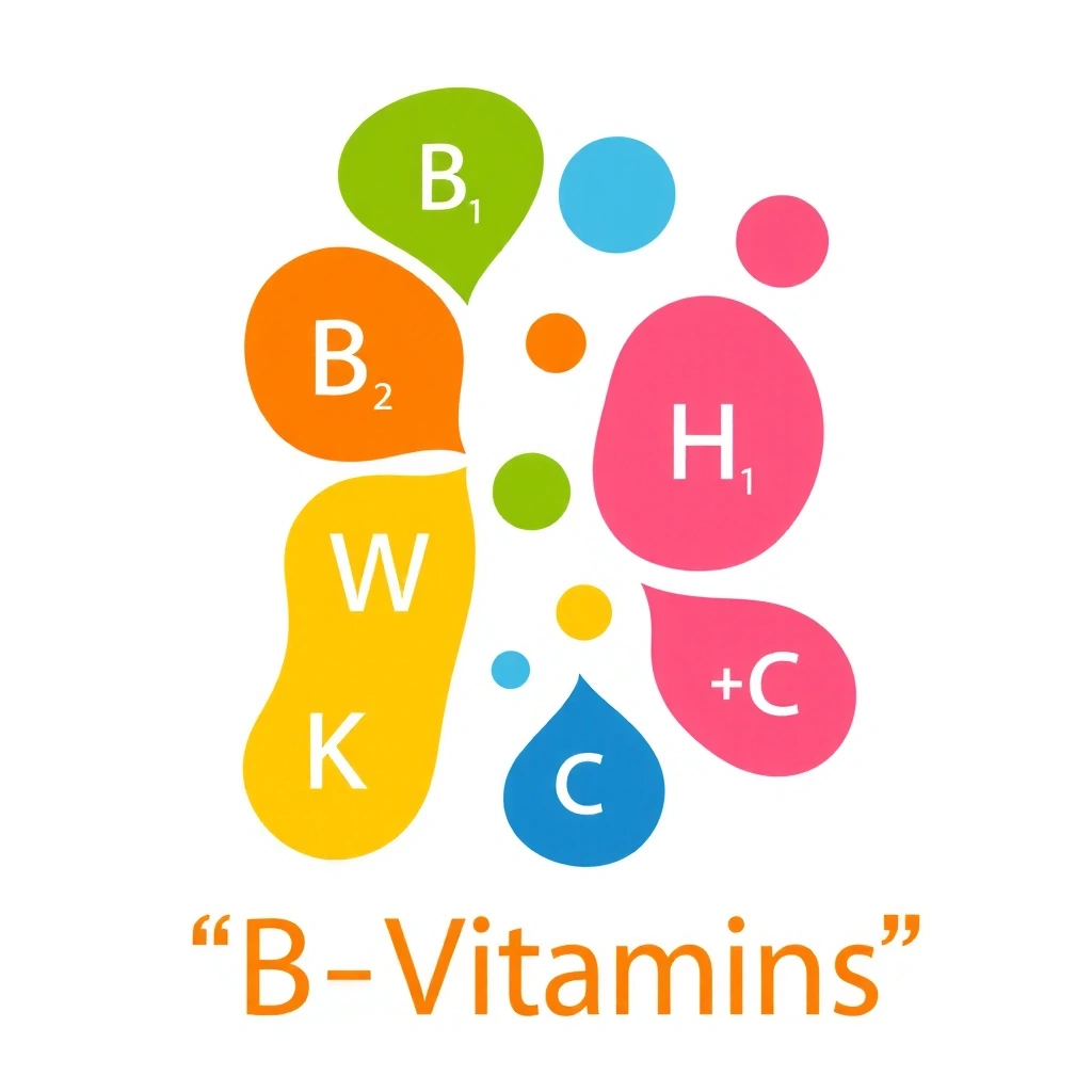 Vitamin B complex illustration
